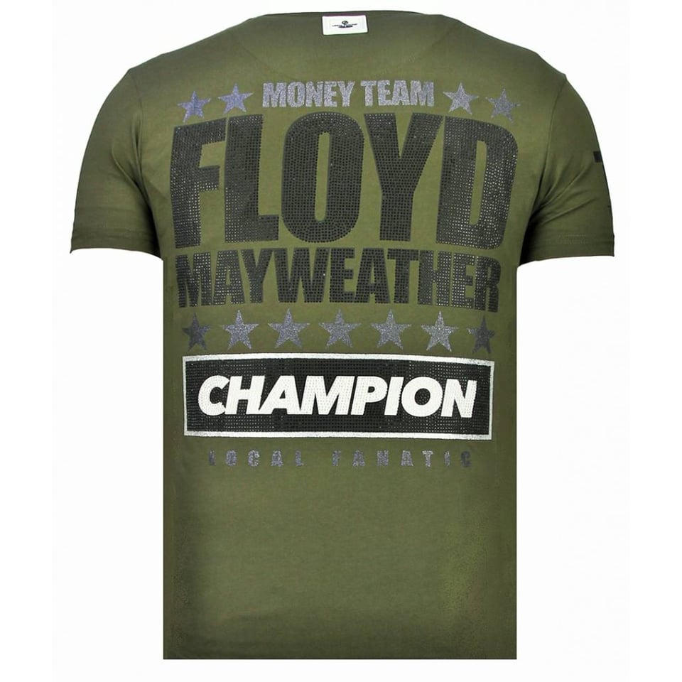 Money Team Champ - Rhinestone T-Shirt - Khaki