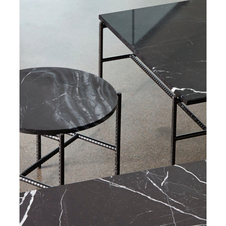 HAY Rebar Side Table Marble 75 X 44