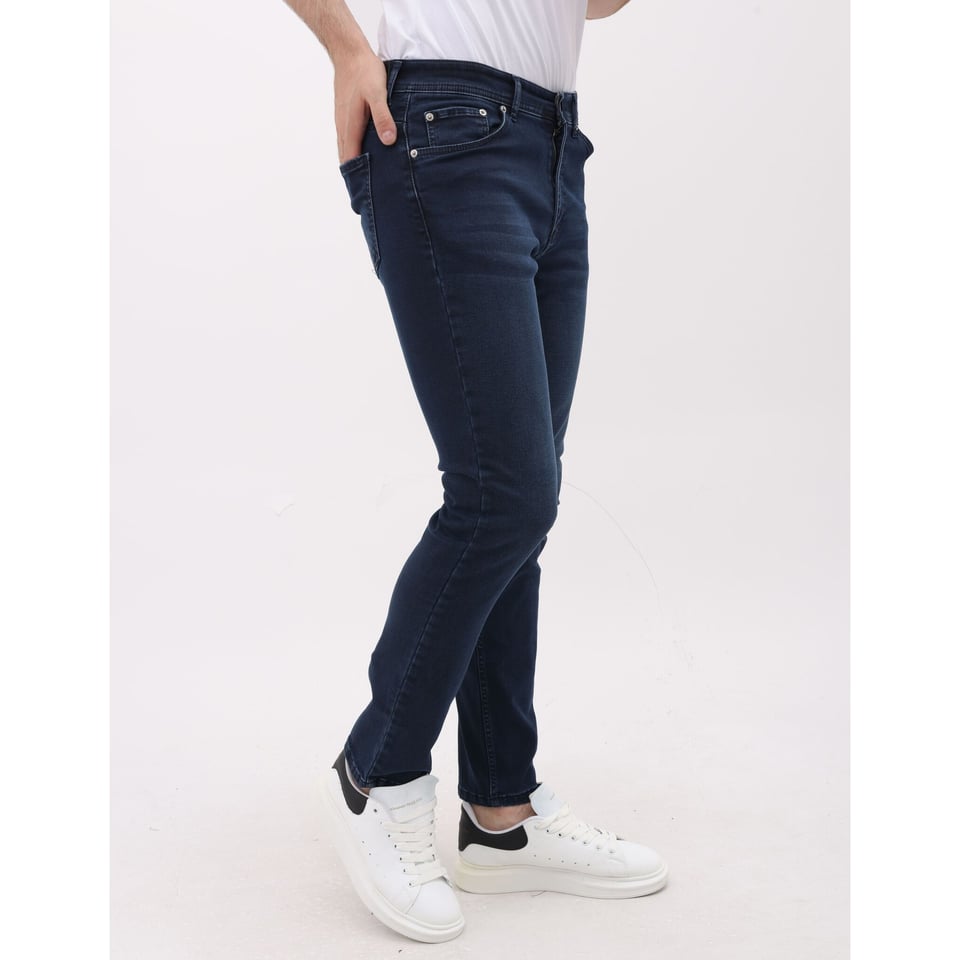 Heren Spijker Broeken - Regular Fit - Stretch Jeans Heren - MM-R-12 - Blauw