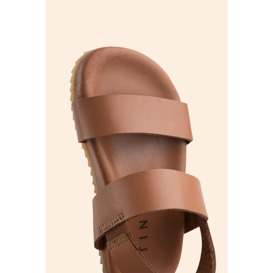 Tiny Cottons Elastic Sandals Nut Brown
