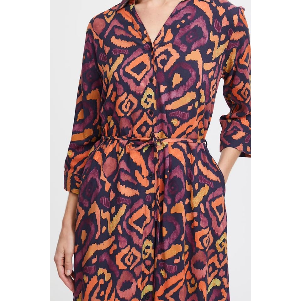 B. Fair viscose dress - Purple/Orange