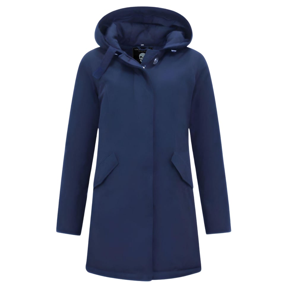 Vrouwen Winterjas Parka - Blauw