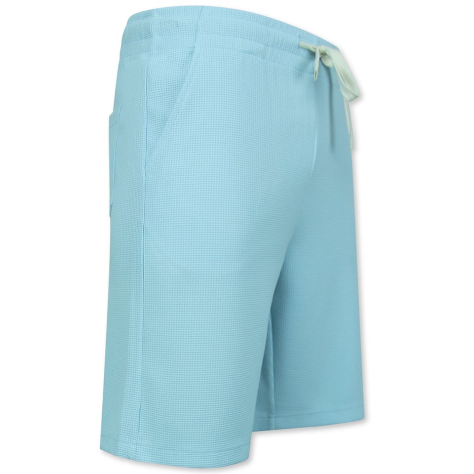 Zomerset Heren - Ribbed Oversized - Two Piece Setje - Twinset - Co Ord Set - 918 - Turquoise