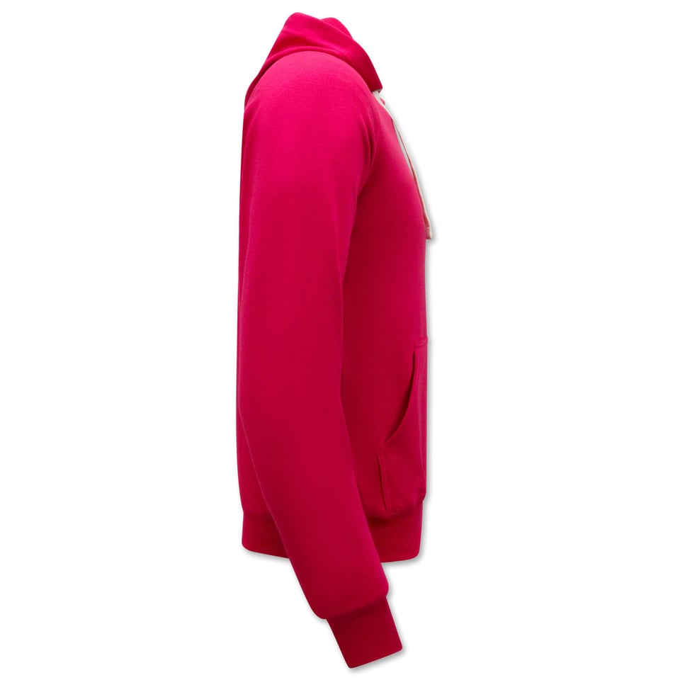 Hoodie Heren - Classic Hoodie Met Capuchon - Magenta