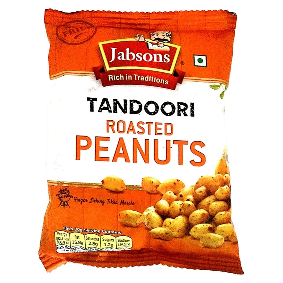 Jabsons Roasted Peanuts Tandoori 140Gr