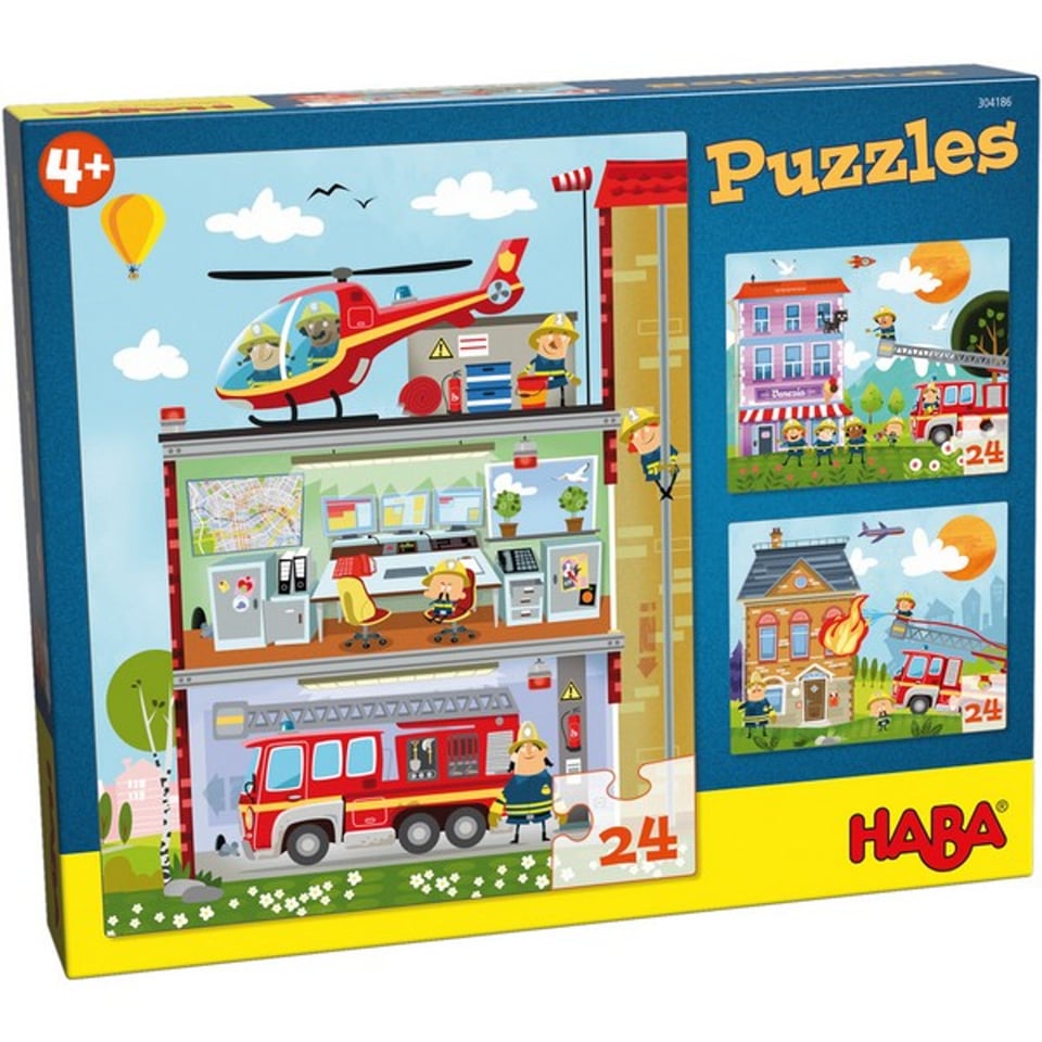 3-in-1-Puzzel Kleine Brandweerkazerne