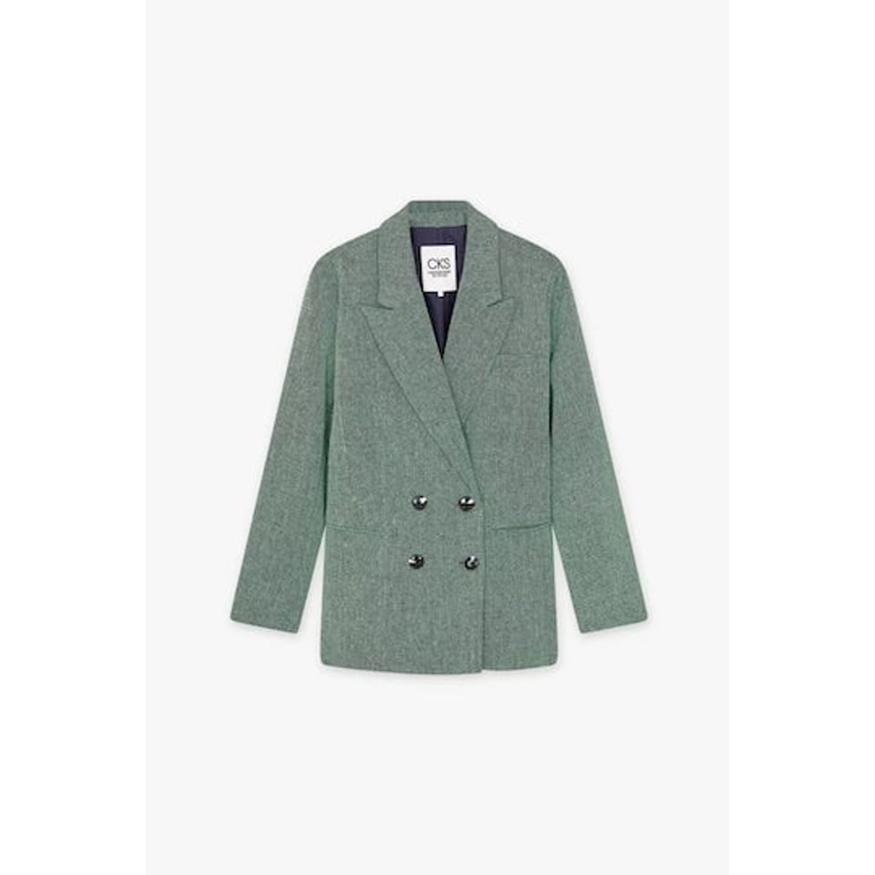 CKS Blazer Selvi Tweed Groen