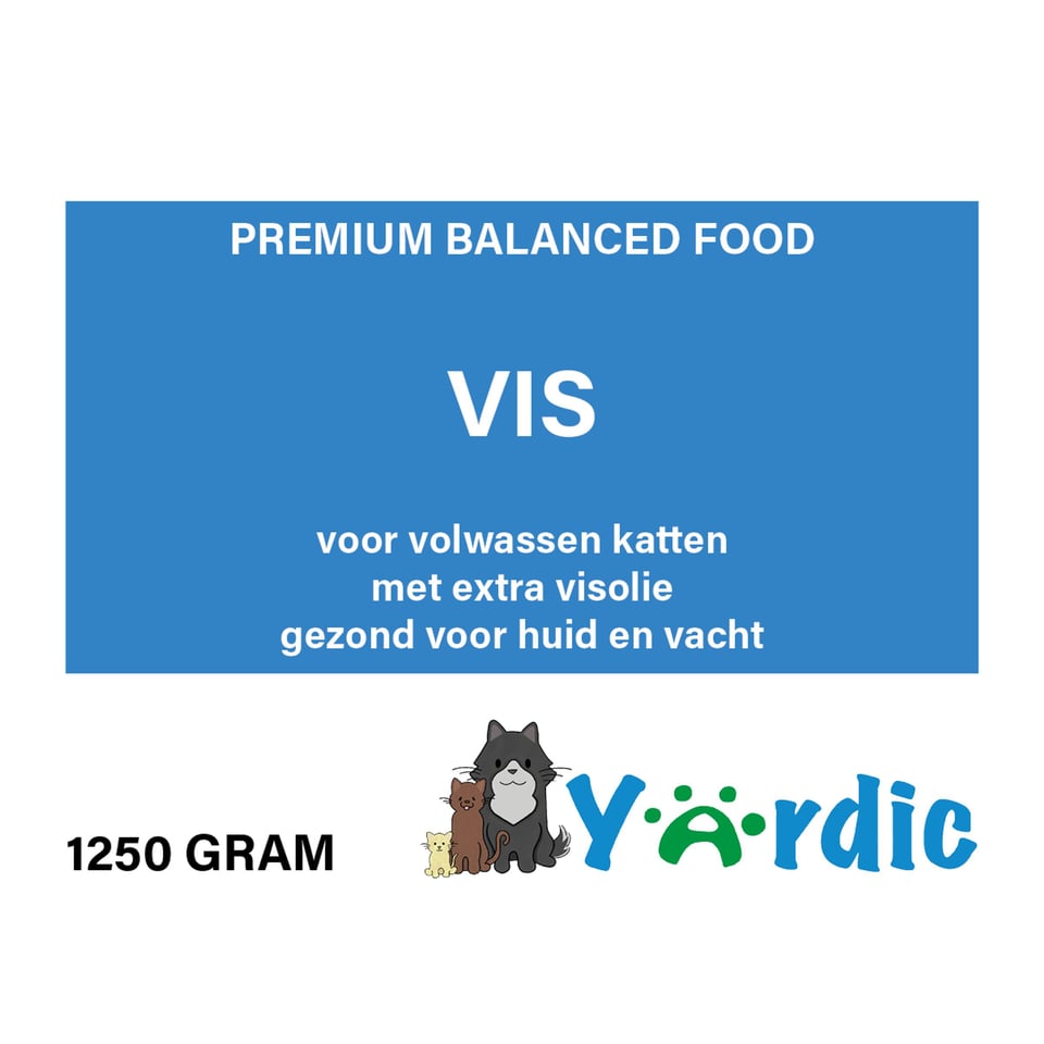 Yardic Kattenvoeding Met VIS 1250 Gram