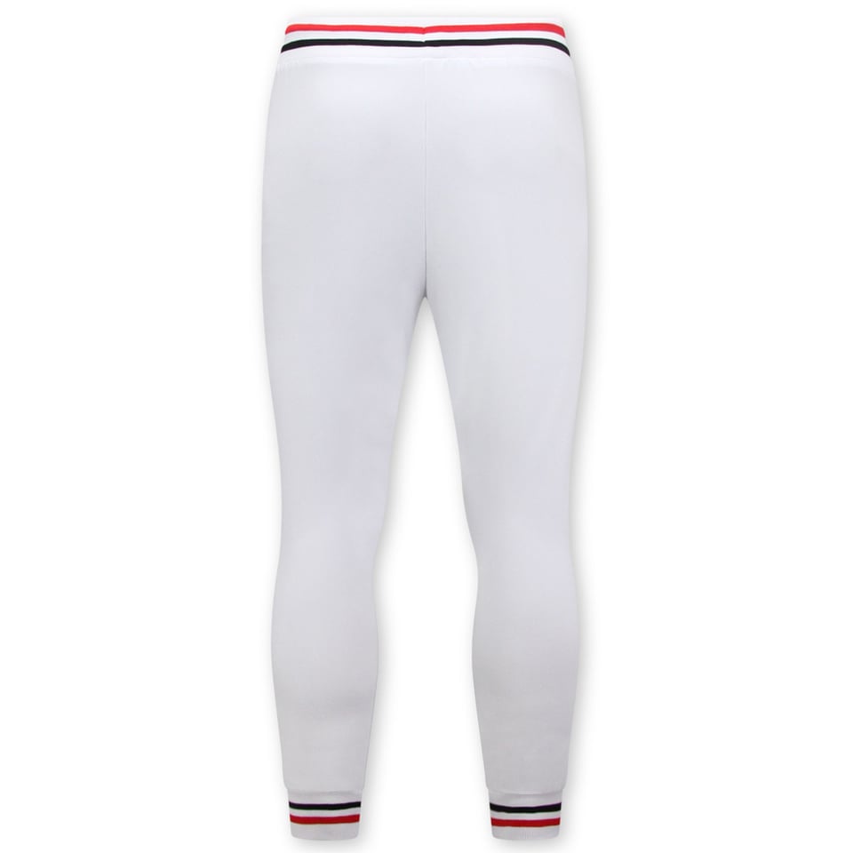 Joggingpak Heren Volwassenen - Tracksuit Heren - 2822 - Wit / Zwart