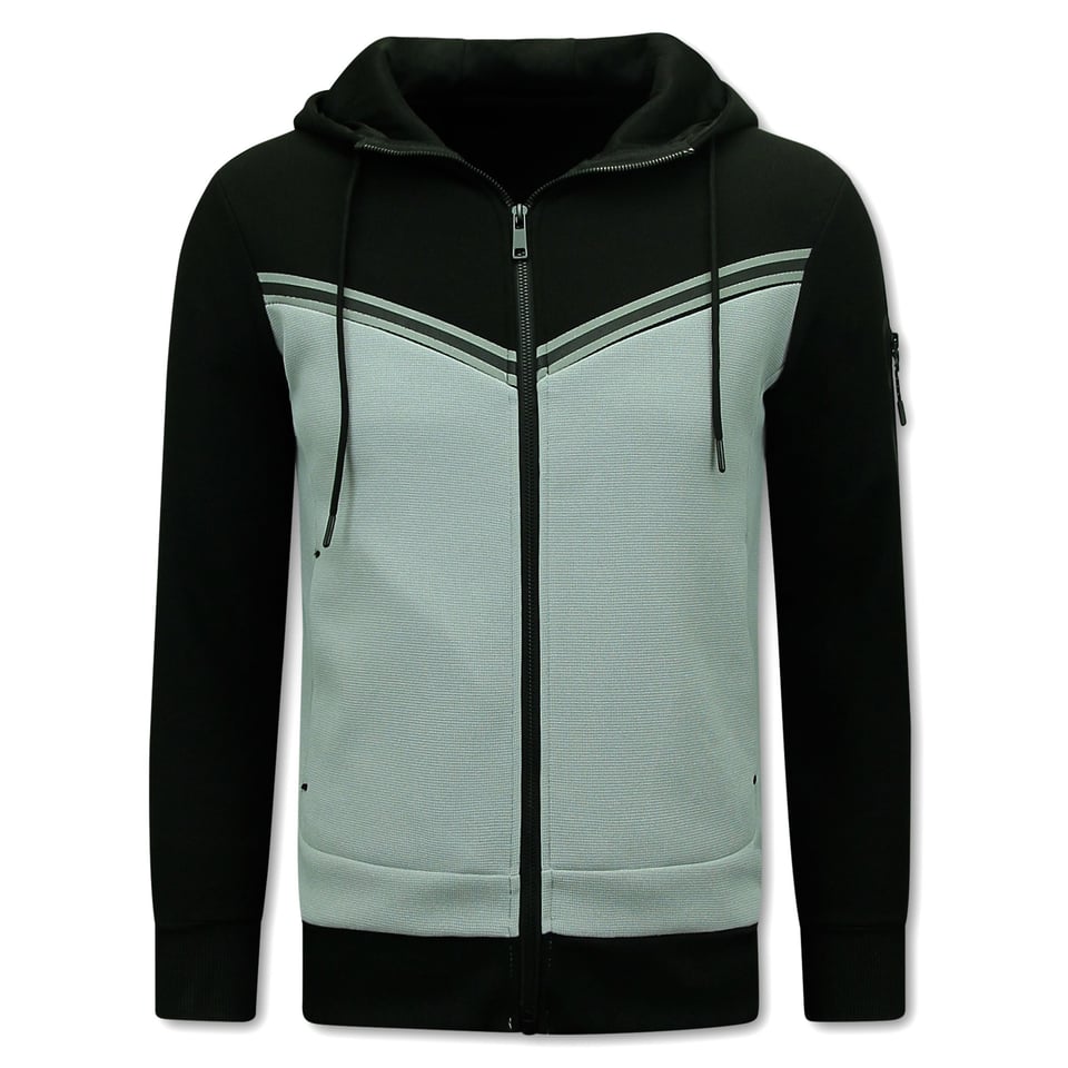 Trainingspakken - Tracksuit Heren - 147 - Zwart/Grijs