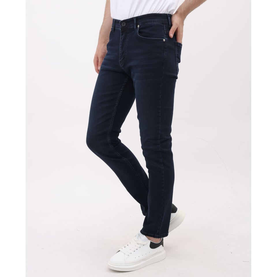 Heren Spijkerbroek - Regular Fit - Jeans Stretch - MM-R-13 - Donker Blauw