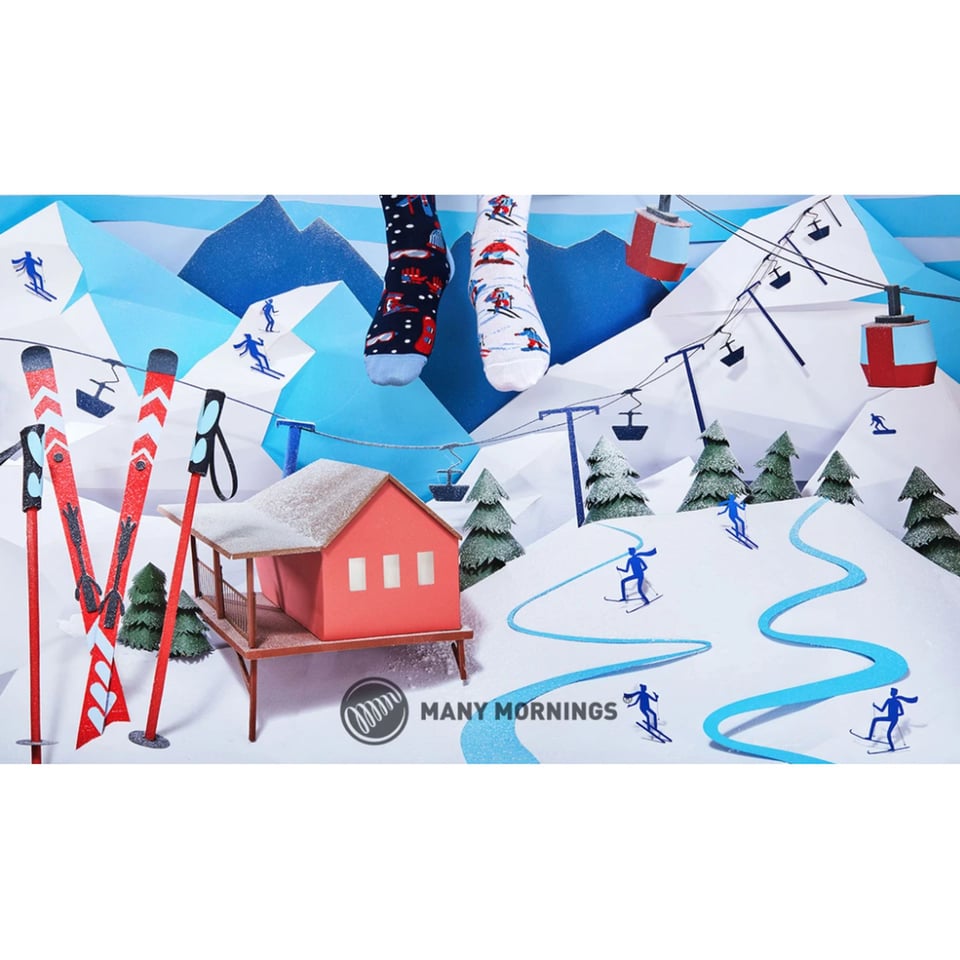 Many Mornings MisMatch Sokken Alpine Ski 35-38