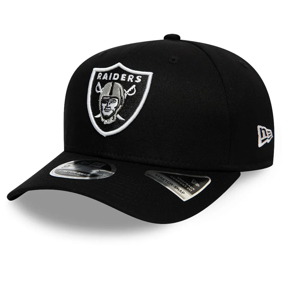Las Vegas Raiders Black 9FIFTY Stretch Snap Cap