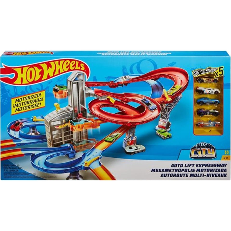 Hot Wheels Auto Lift Expressway Track Set