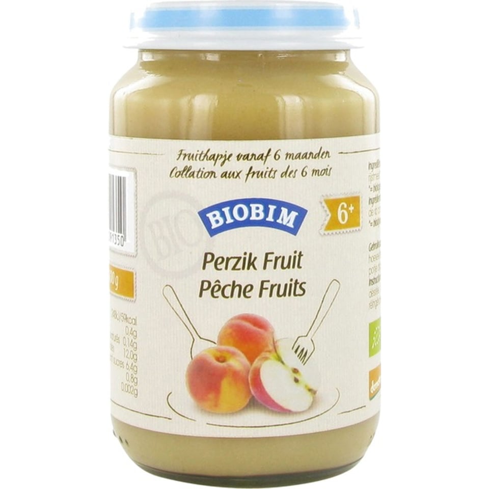 Perzik Fruit 6+ Maanden