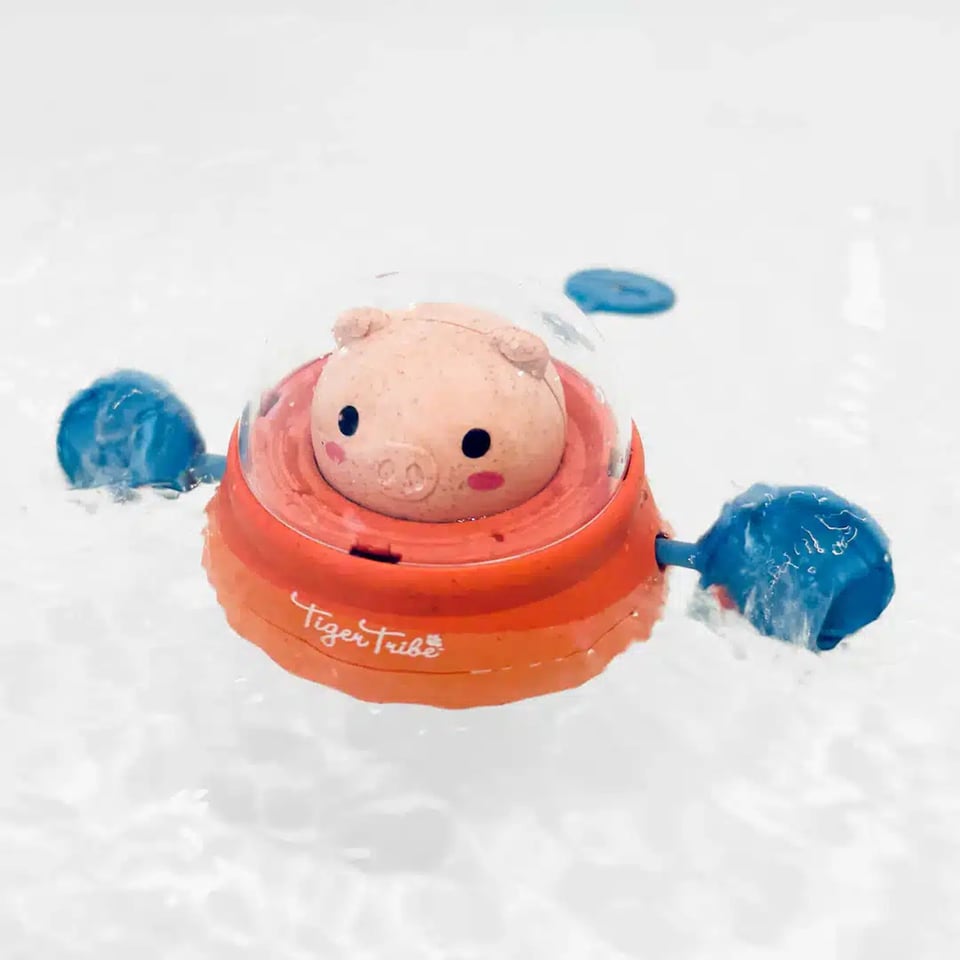 Tiger Tribe Bath Paddle Ship - Space Piggy