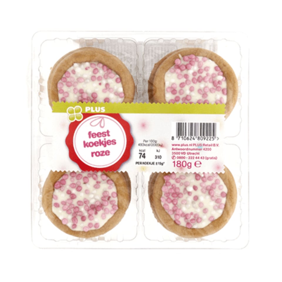 PLUS Feestkoek Roze