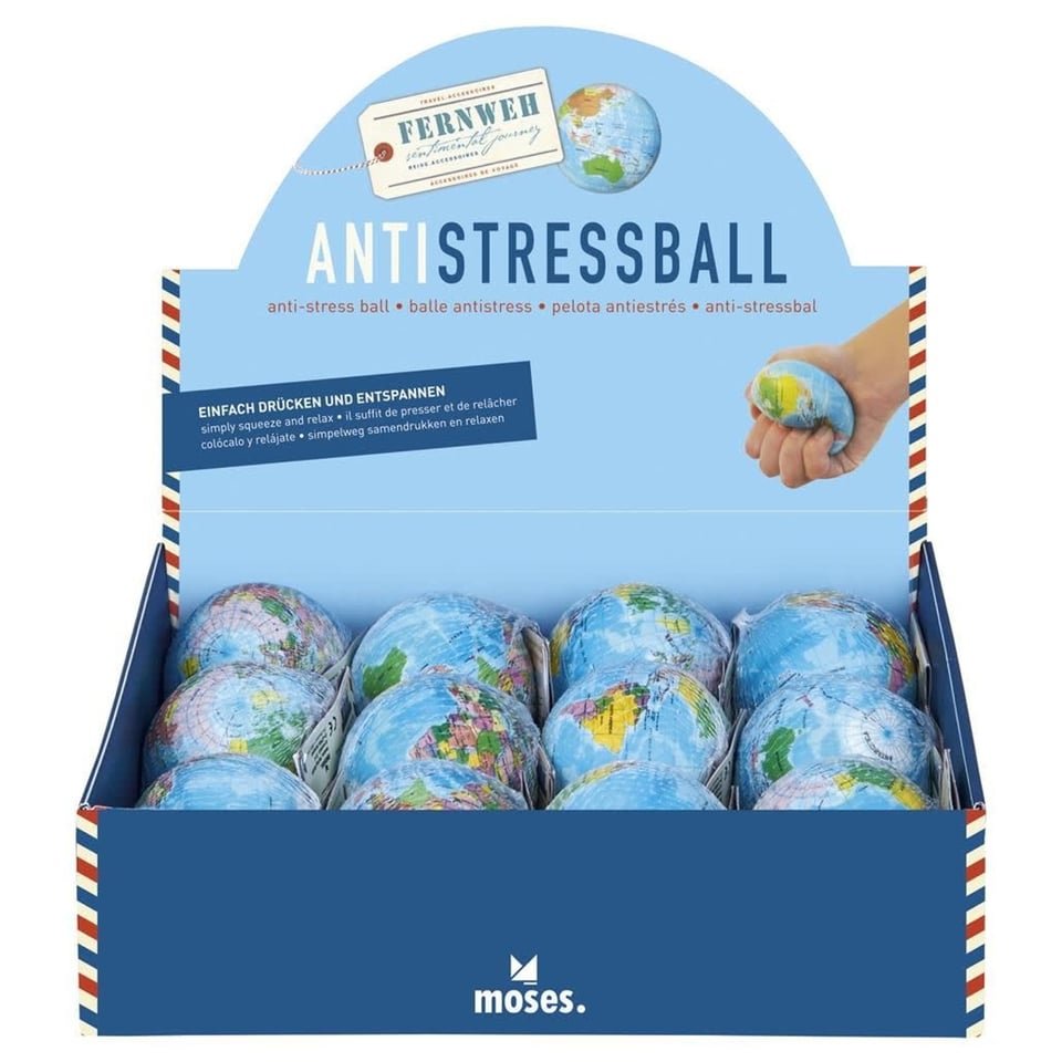 Moses Anti Stress Bal Wereldbol 5+