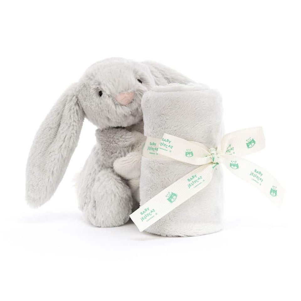 Jellycat Bashful Beige Bunny Soother Silver