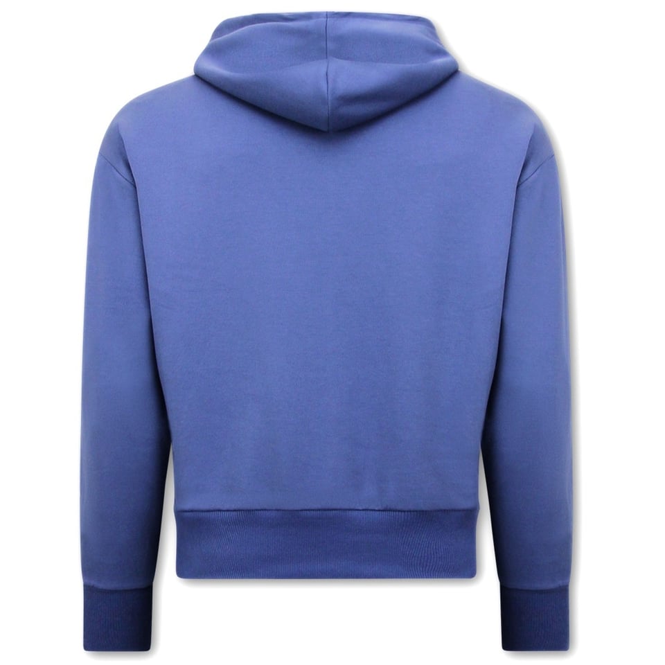 Basic Oversize Fit Hoodie - Navy