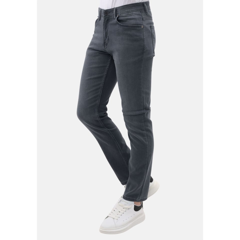 Spijkerbroek Heren Volwassenen - Regular Fit - Stretch Jeans Heren - MM-R-10 - Grijs