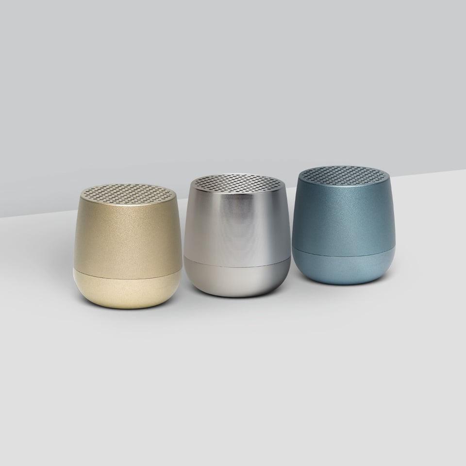 Lexon Mini Speaker Mino Zilver