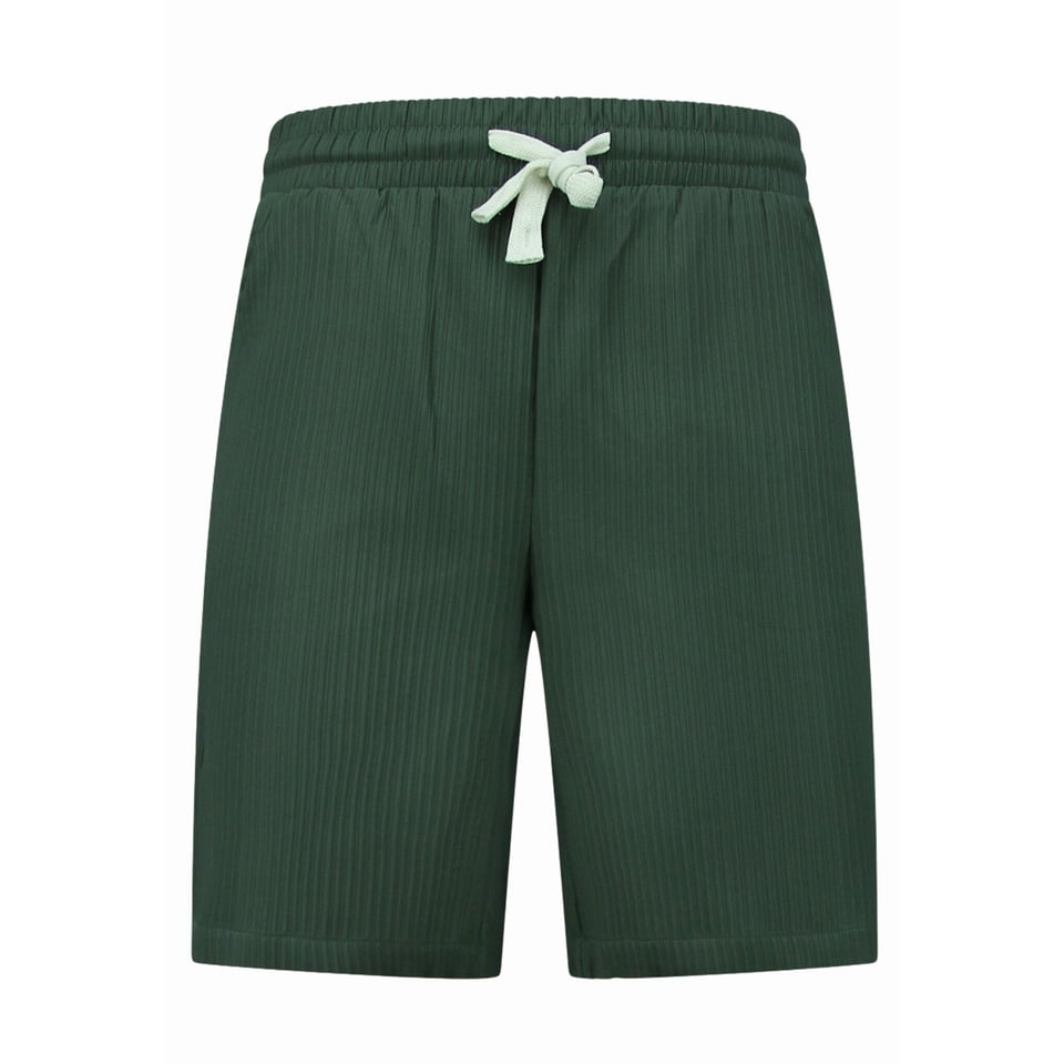 Zomerset Heren - Ribbed Oversized Shirt - Shorts Heren / Oversized T Shirt Heren - Twinset - F-919 - Groen