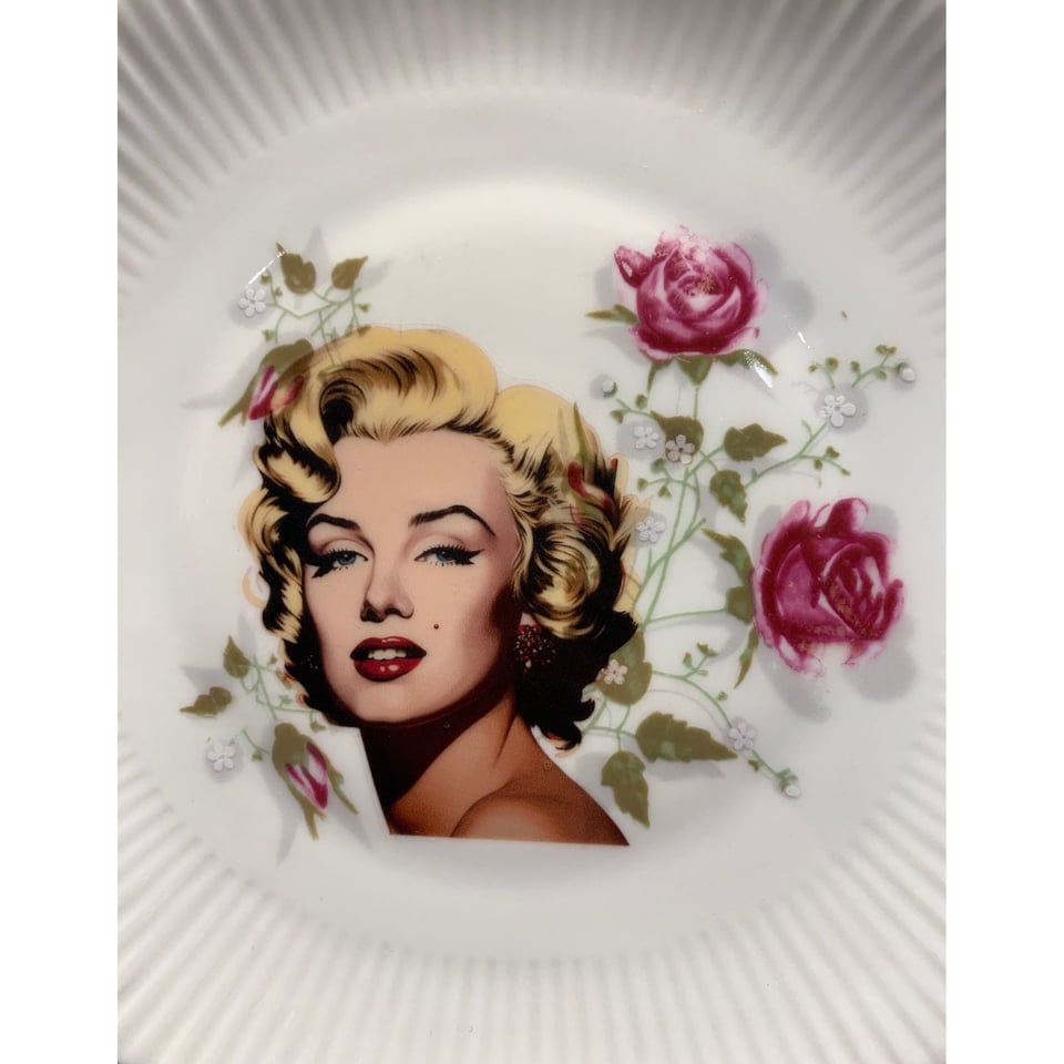 Marilyn Monroe Vintage Bordje Bloemen