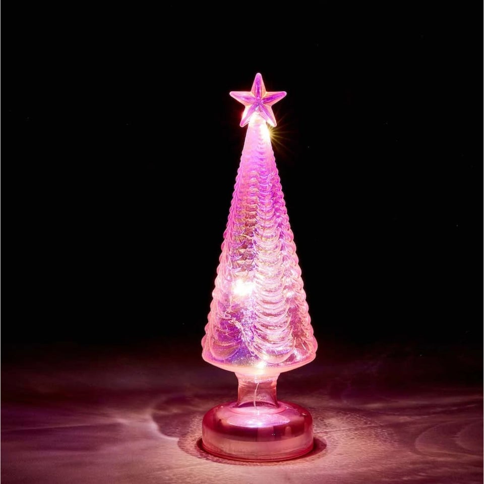 Kerstboom Lamp Roze Ster