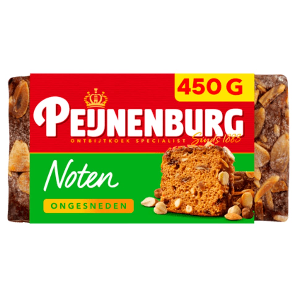 Peijnenburg Ontbijtkoek Noten Ongesneden