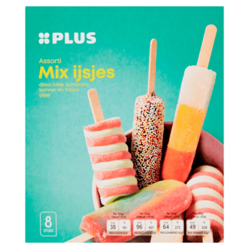 PLUS Mix-Pack Waterijsjes en Roomijsjes