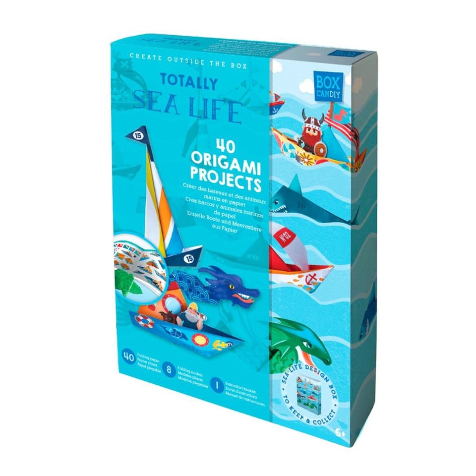 Box Candiy Totally Sea Life Origami Het Zeeleven Met 40 Vouwpapieren 6+