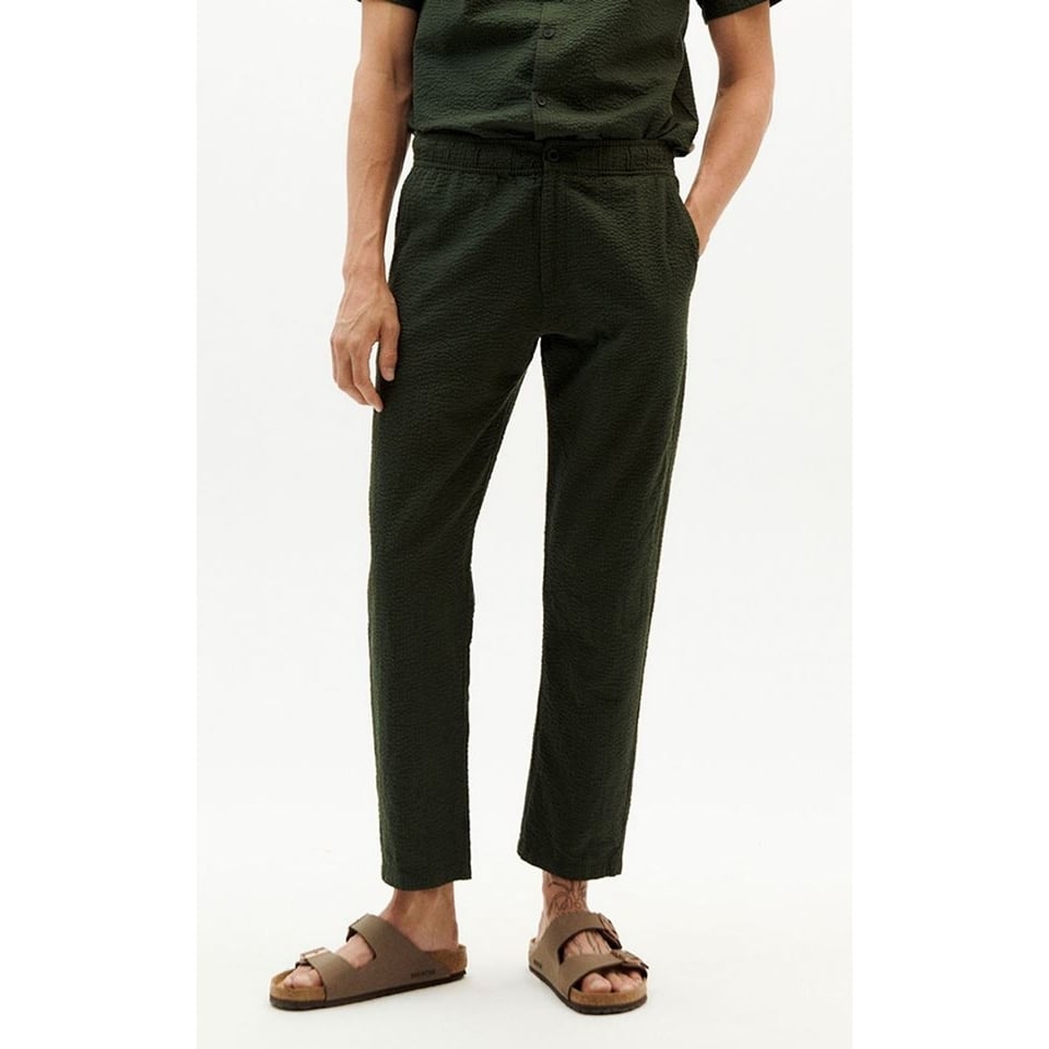 Pants Travel Check Seersucker