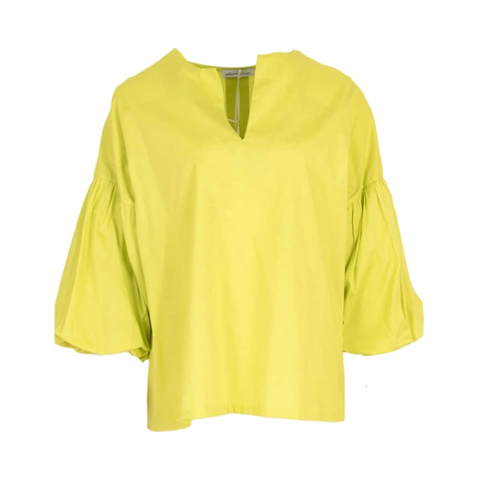 Lime blouse - summertime - 1 maat