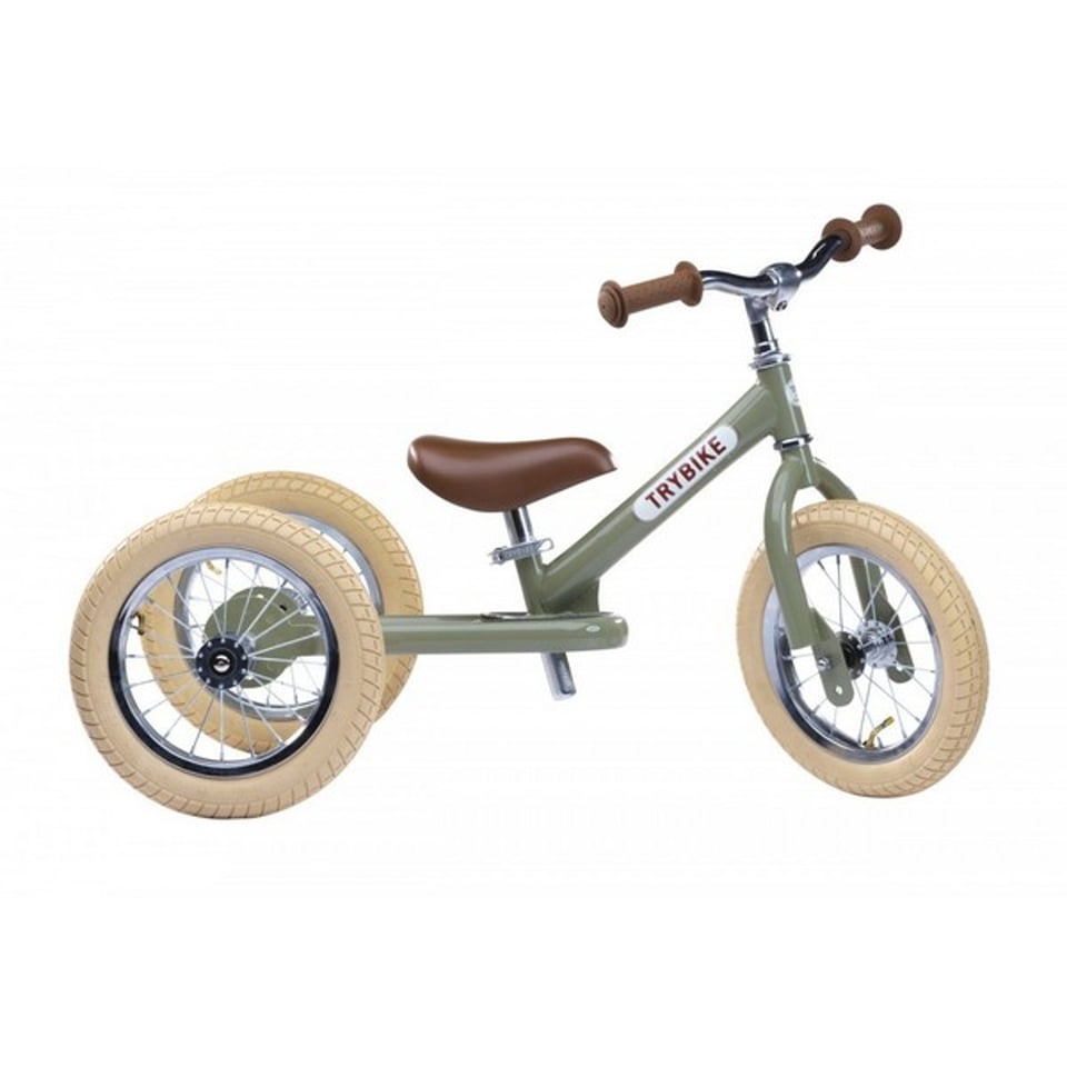 Trybike Staal Vintage Kaki Groen Driewieler