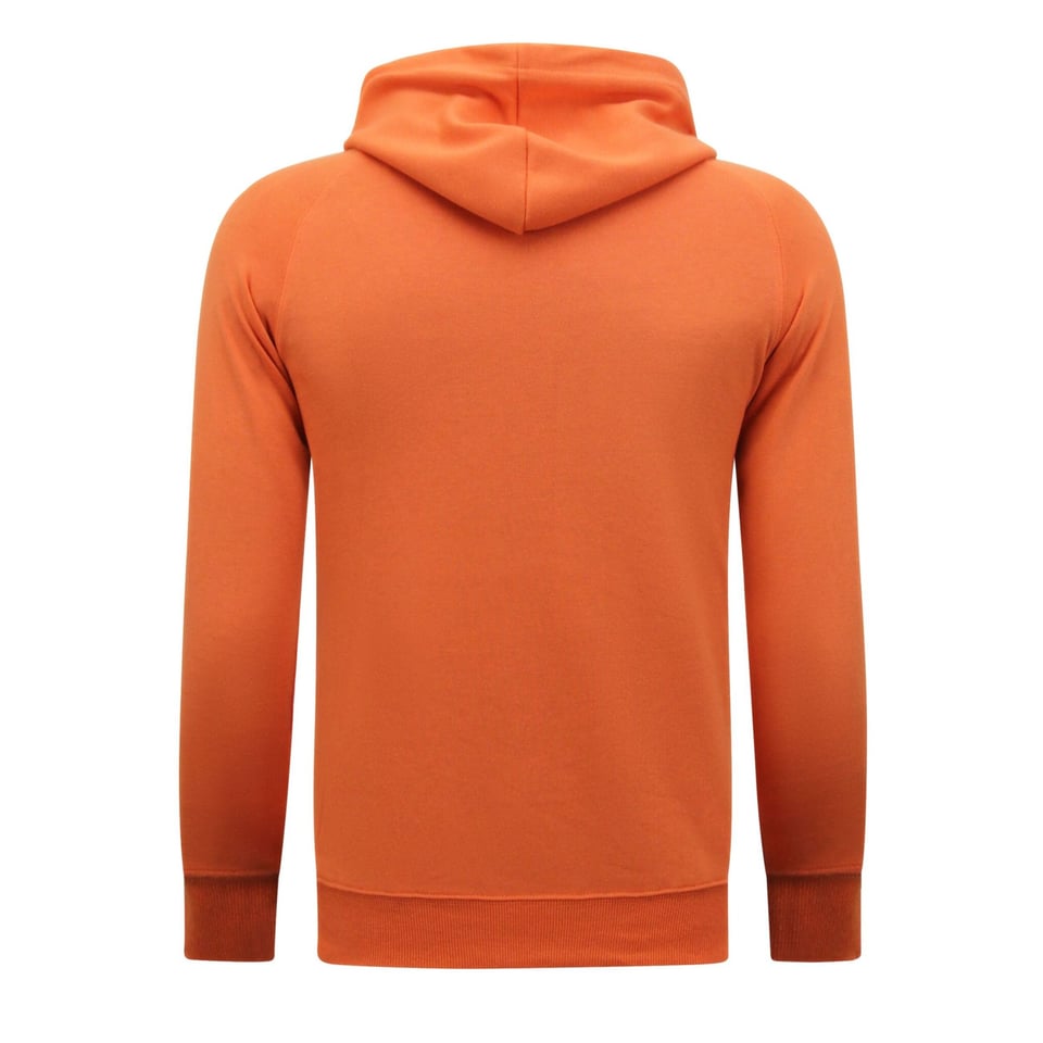 Hoodie Heren - Trui Met Capuchon - Oranje