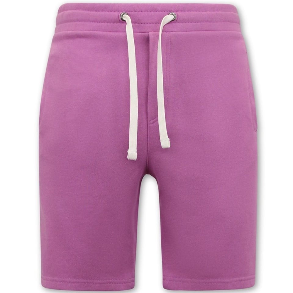 Hoodie Heren Met Rits - Nette Jogging Shorts Heren - SET - Paars