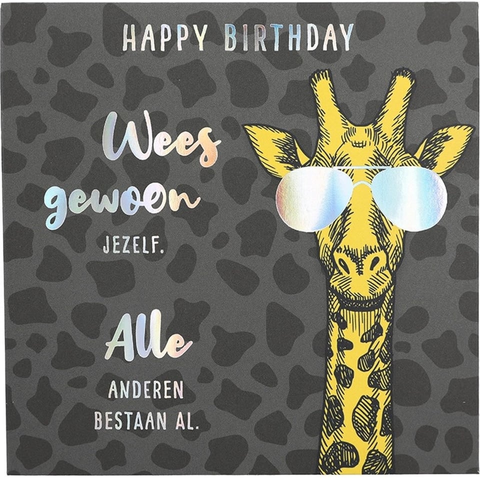 Pop Up Kaart Met Muziek Happy Birthday Wees Gewoon jezelf... Song: Pharell Wiliams, Happy