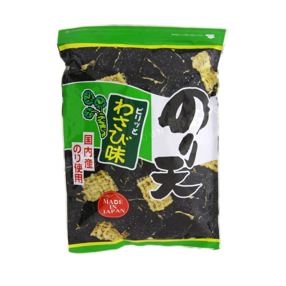 Chips Noriten Zeewier Tempura Snack Wasabi Smaak