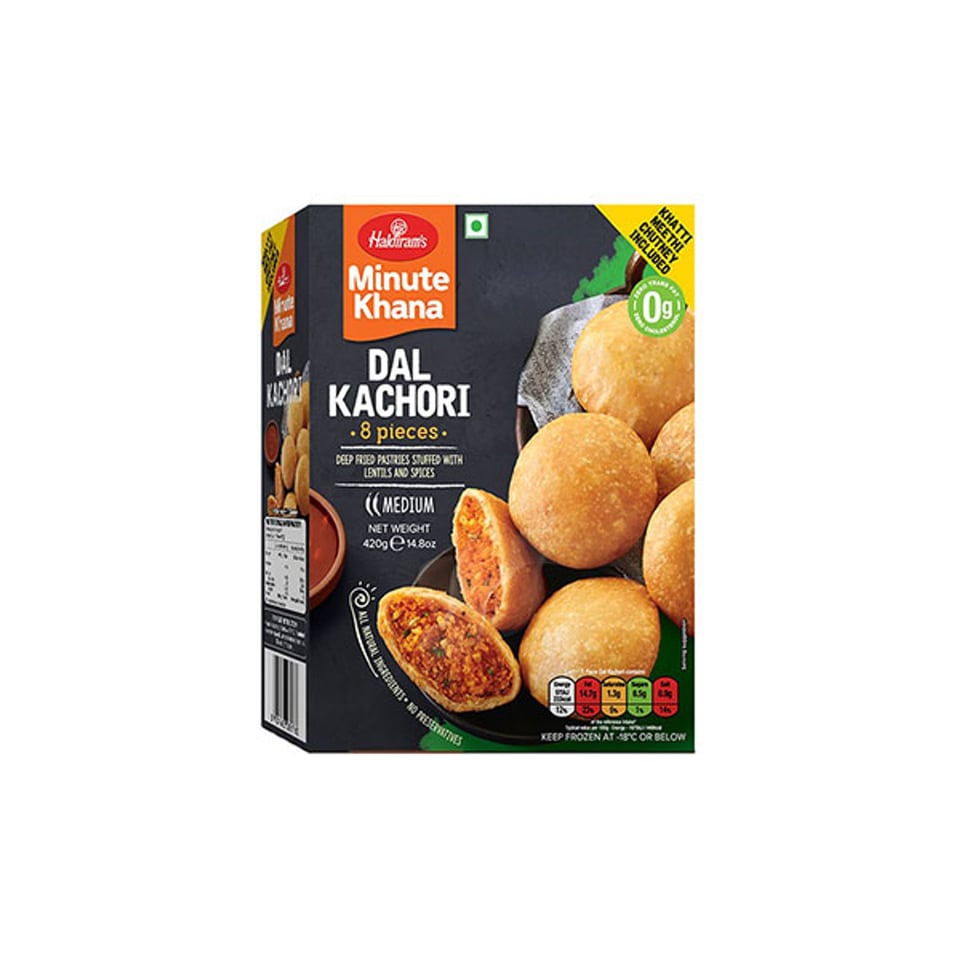 Haldirdams Dal Kachori 420 Gram ( 8 Pcs)