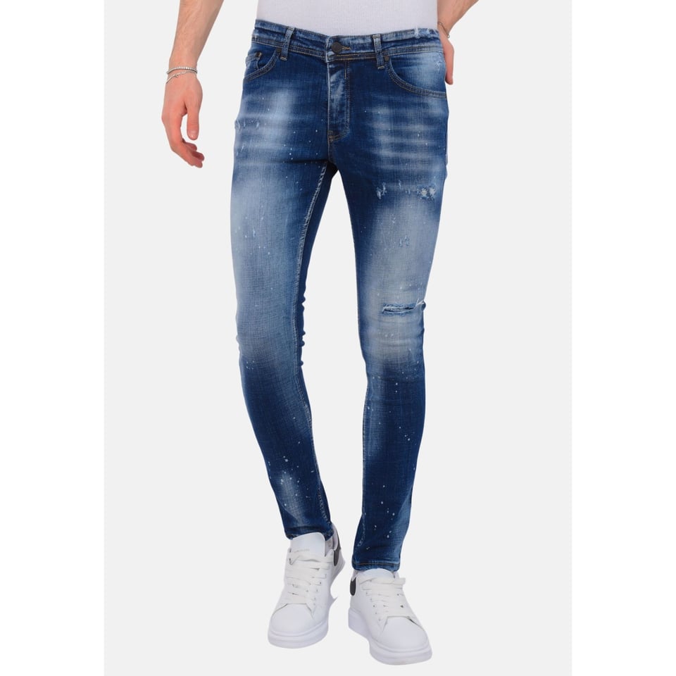 Blue Stone Washed Jeans Heren - Slim Fit -1076- Blauw