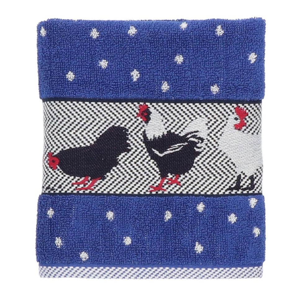 Handdoek Kippen Koninklijk Blauw