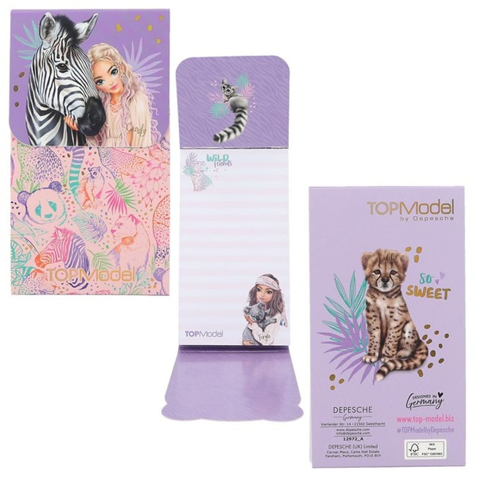 TOPModel Notitieblok Met Magnetische Sluiting Zebra