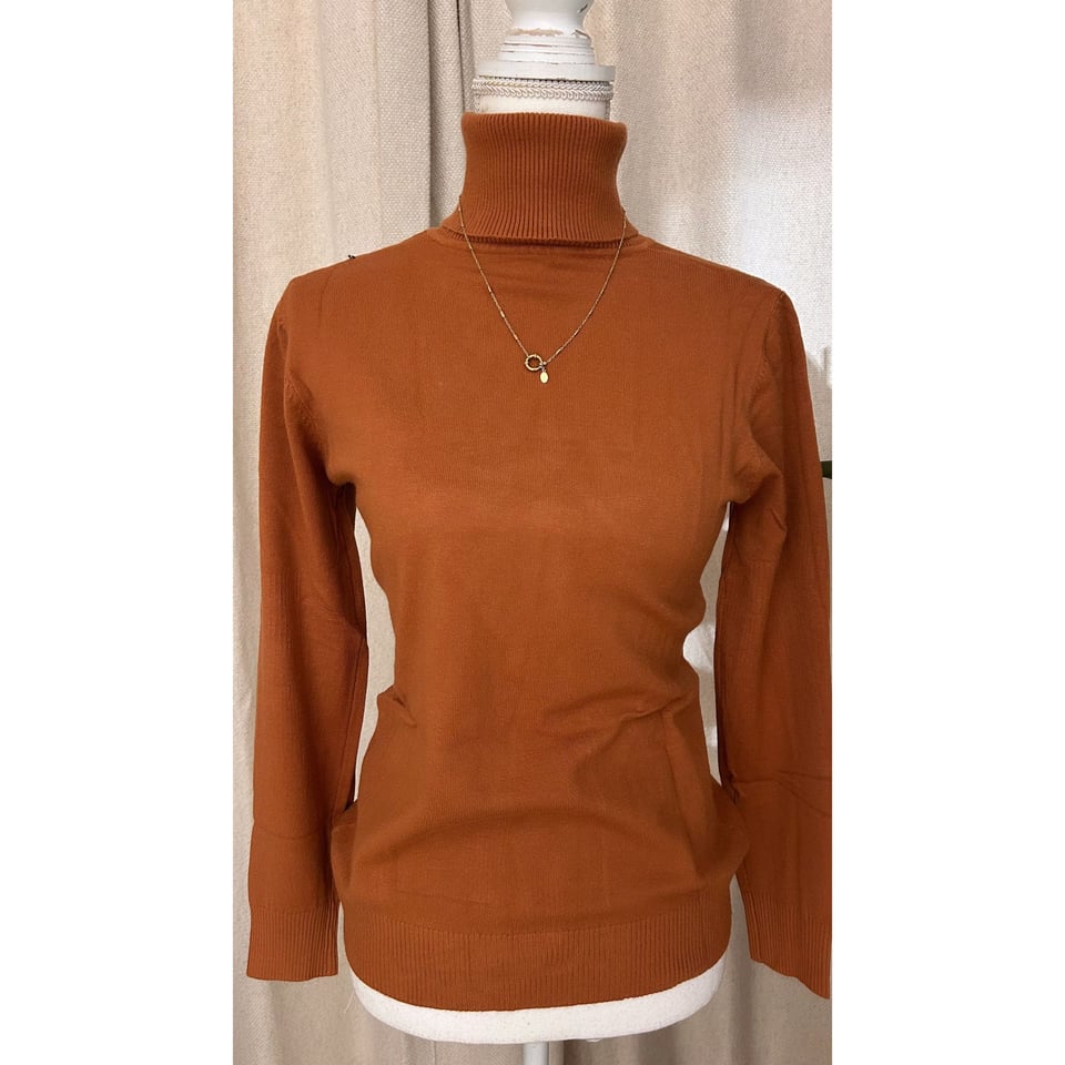 Brick Turtleneck top, Super Soft - 1 maat X