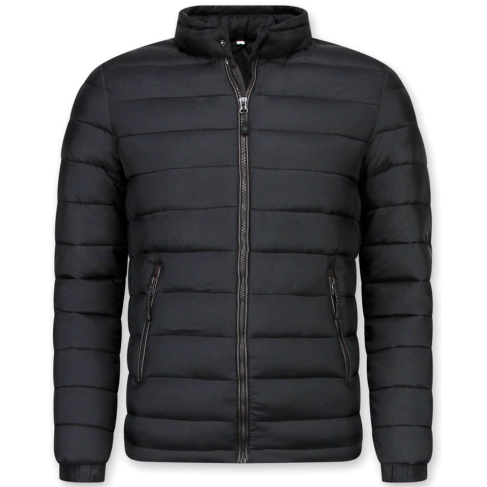 Winterjassen - Heren Winterjas Kort - Down Jack - Zwart