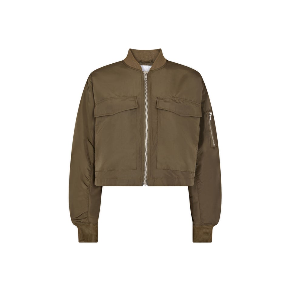 Co'Couture Trice Crop Jacket - Army