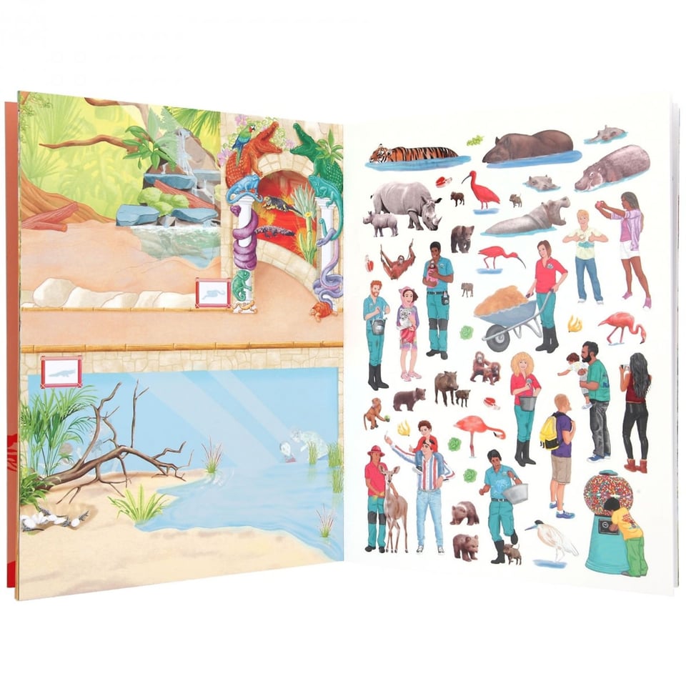 Depesche Stickerboek Create Your Dino Zoo 345 Stickers 3+