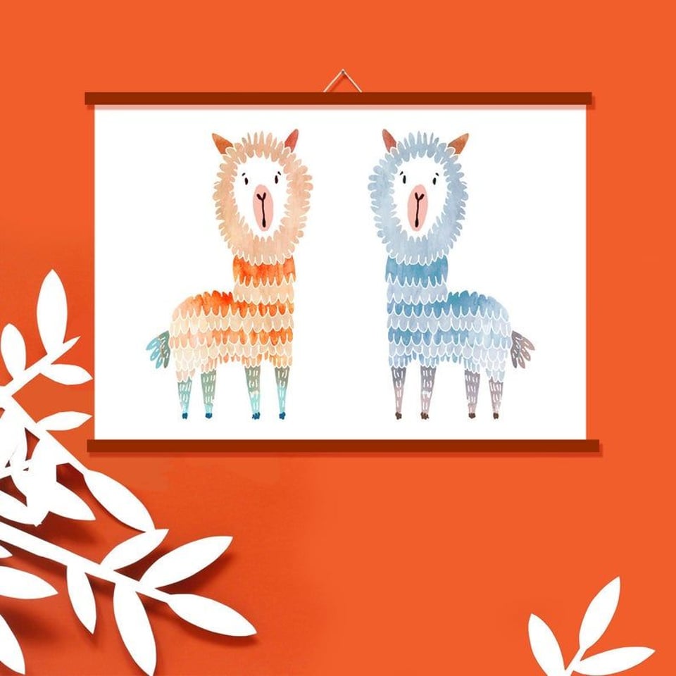 Dierenposter Noull - Alpaca's