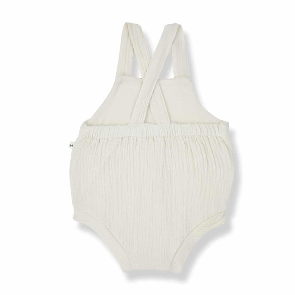 1+ In The Family Romper Ivory Dido