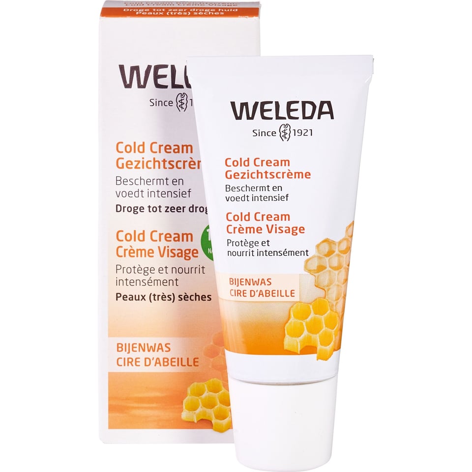 Cold Cream Gezichtscrème Bijenwas - Droge Huid